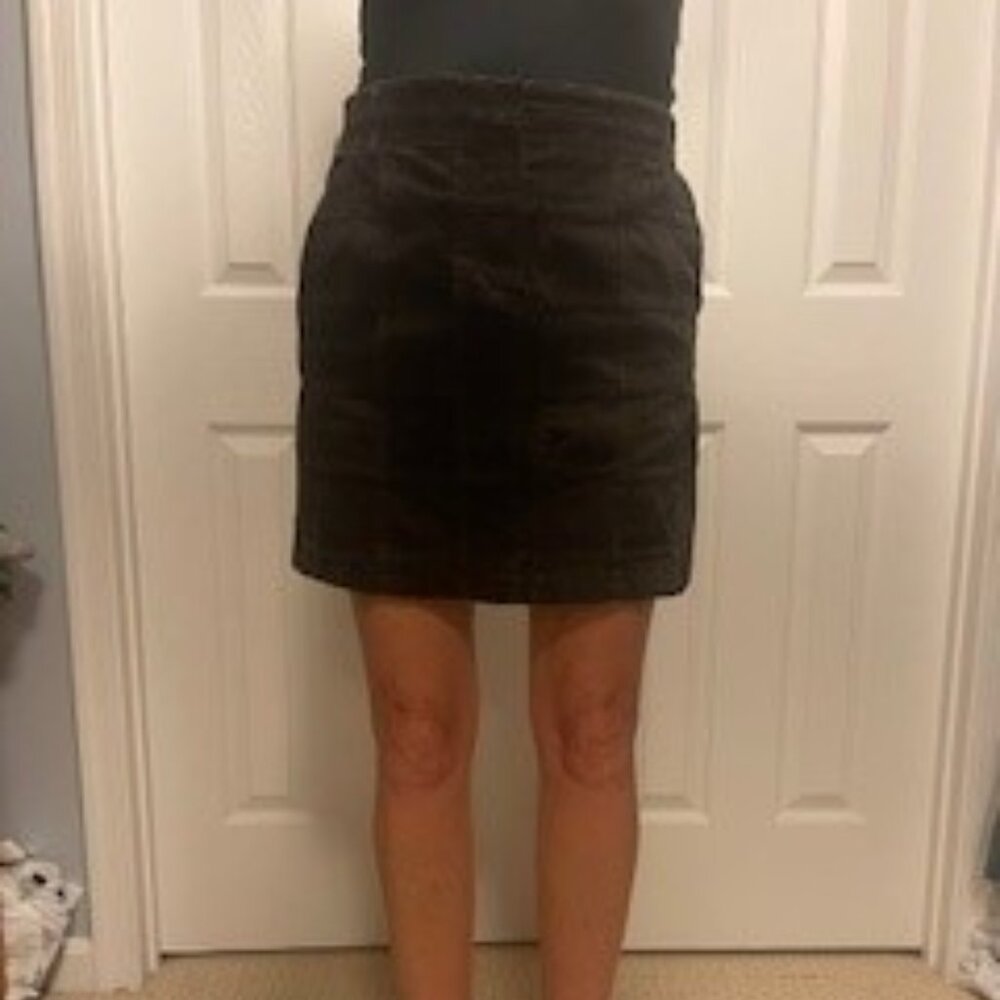 LOFT Brown corduroy mini skirt